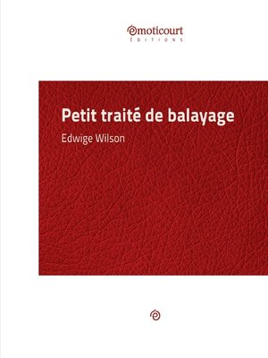 cover image of Petit traité de balayage